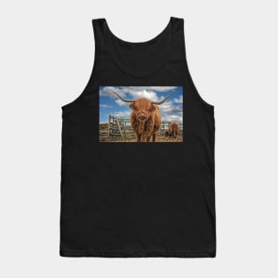 Hairy Highland Cow Tank Top